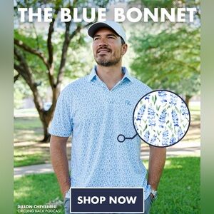 Rhoback The Bluebonnet Performance Polo